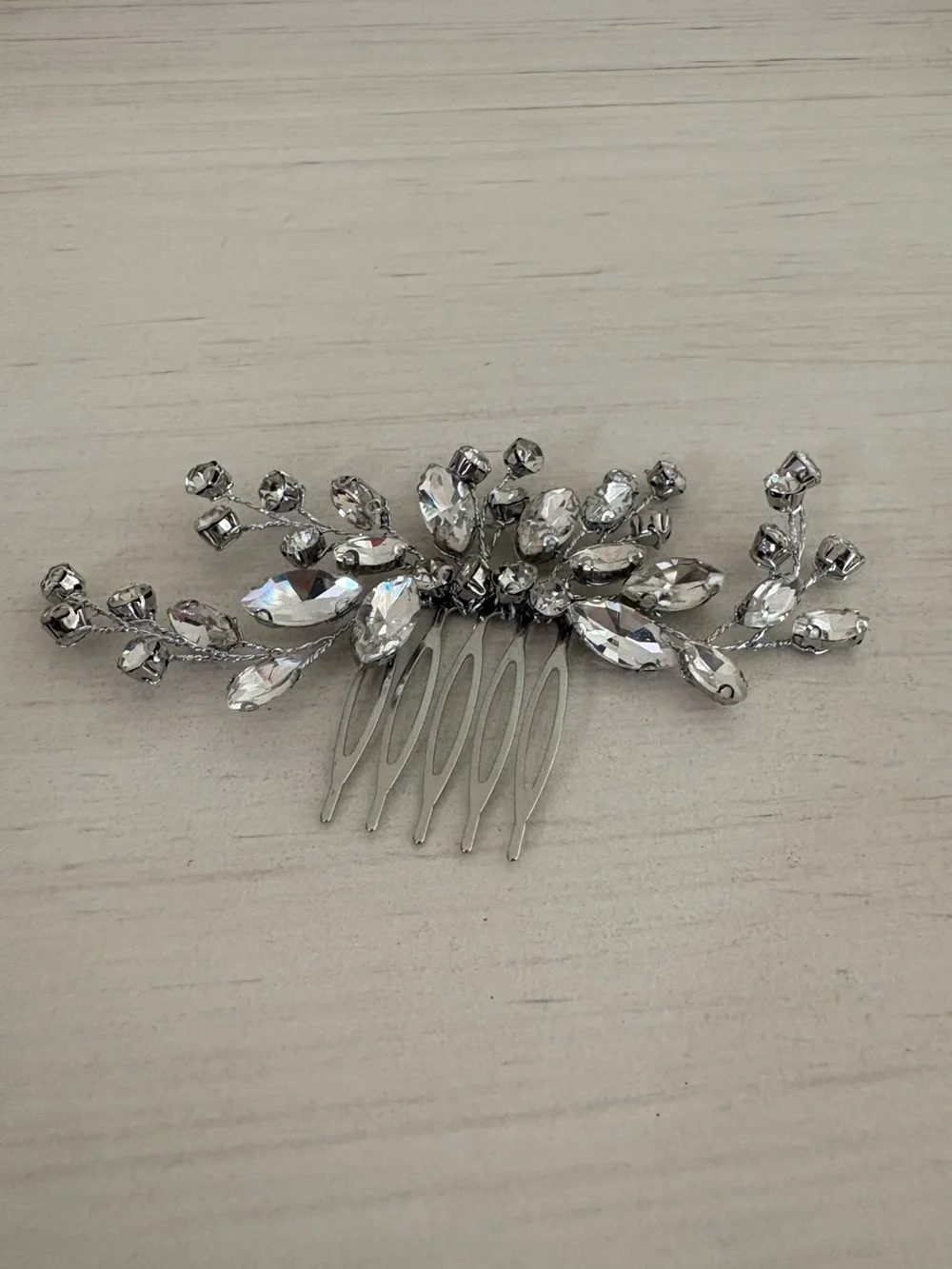 Crystal Floral Hair Comb